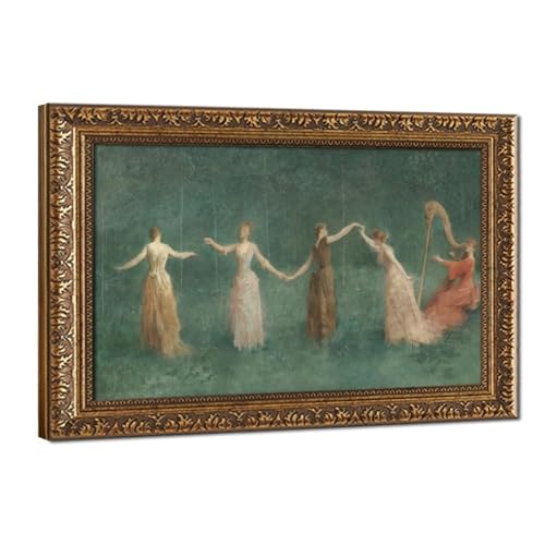 Thomas Wilmer Dewing affiche d'été salon élégant grand tableau