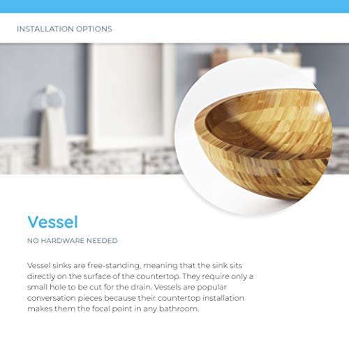 892 Bamboo Vessel Bathroom Sink #TOP5