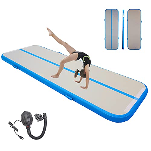 PPXIA Gymnastics Air Mats Inflatable Tumbling Mat 4 inches Thickness