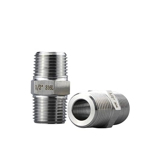 AEVHBAMXN 1pc 304 High Pressure Hex Nipple Fitting 250bar DN20 to DN10 Male thread Fitting Reducing AEVHBAMXN