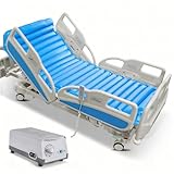 Careboda Alternating Air Pressure Mattress Pad, Mattress Topper with 10-Level Pump, Bed Sore Prevention Solution, Waterproof Pressure Mattress for Bed Sores for Hospital and Home