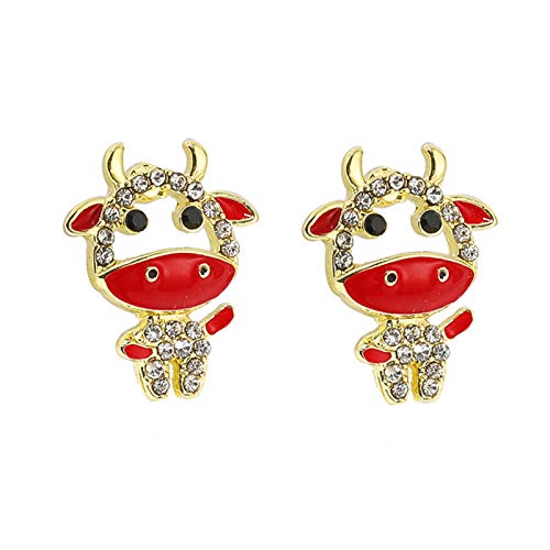 Brincos pendentes de orelha fashion JENPECH | 1 par de brincos de liga de animal fofo para meninas -