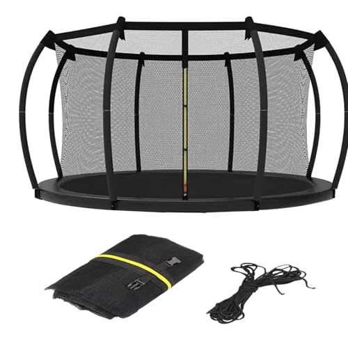 Trampoline Net - Trampoline Replacement Safety Net | Safety Enclosure Net | Trampoline Net Replacement for Straight Pole | Protective Jumping Surround Fences Accessories for Backyard Garden Patio