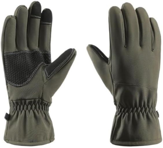 Men's Cycling Outdoor Velvet Warm Windproof Skiing Suede Gloves