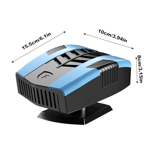 Chauffe-eau portable voiture 12V avec rotation 360° pour dégivrage - 5