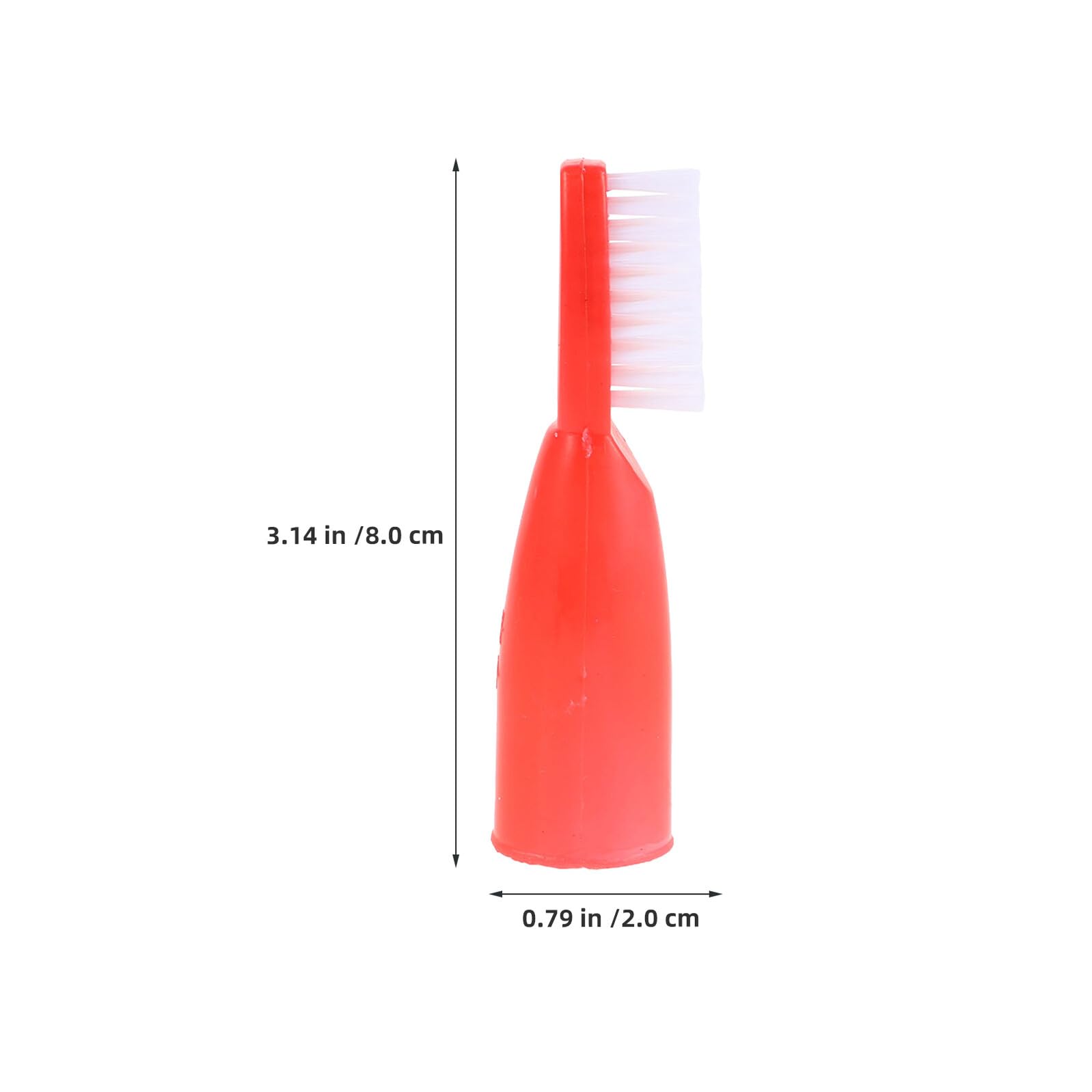 VICASKY Spazzolino da Dito Setole Extra Morbide per Adulti 100 Pezzi, Spazzolino da Denti di Piccole Dimensioni per Uso Carcerario, Forniture Istituzionali per Igiene Orale Sensibile