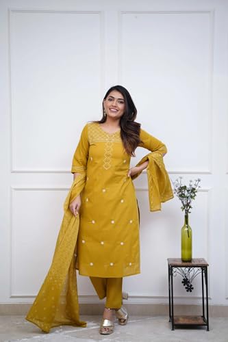 Image of FABNEX Kurta Set for Women | Women Kurti Pant Set (K-148-150)