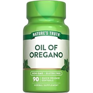 Nature’s Truth Oregano Oil Softgels | 3000mg | 90 Pills | Contains Carvacrol | Non-GMO, Gluten Free
