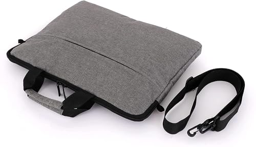 Image of Dynotrek Tonner Black 11.6 inch Tablet Messenger Sleeve Laptop Case Cover with Detachable Shoulder Strap Dust-proof Sling Side Hand Bag for Men Women | Detachable Shoulder Strap