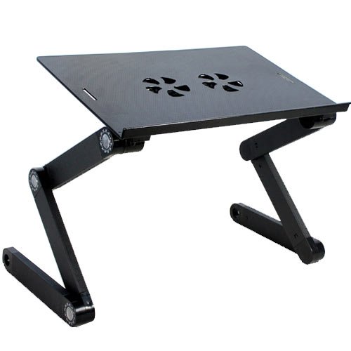 Vox Laptop Foldable Adjustable Height ZigZag Table with Cooling Fan