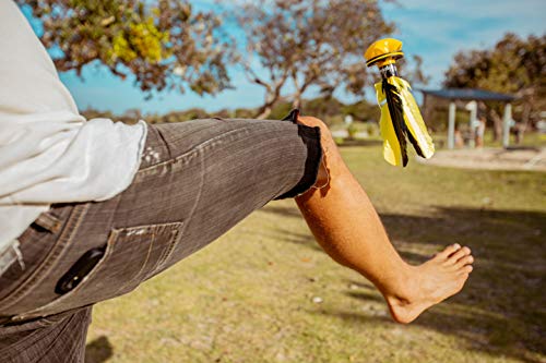 Waboba Flyer - Soft Rubber Shuttlecock, Badminton Thrower for Indoors & Outdoors, Training Aid for Solo Practice, Garden Games for Kids & Adults, Family Games for All Ages (Teal/Yellow) - Thumbnail 5