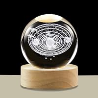 Hochance 3D LED Solar System Crystal Ball Lamp