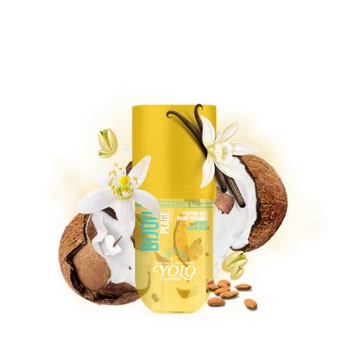 Bijou Plage – Light and Addictive Perfume Mist – Notes of Almond, Coconut, and Vanilla – Multi Use for Hair and Skin – 3 oz