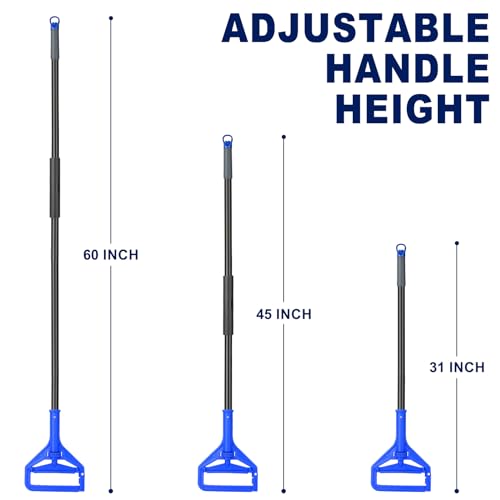 Image of KeFanta 60 Inch Mop Handle Commercial Heavy Duty,Industrial Metal Mop Stick