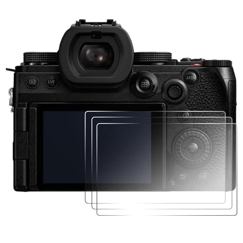 Sagreeny Osłona ekranu kompatybilna z Panasonic Lumix S5M2X, krystalicznie czysta folia ze szkła hartowanego o twardości 9H, akcesoria do aparatu cyfrowego, odporne na zarysowania i odciski palców
