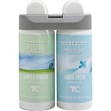 Rubbermaid Commercial Microburst Duet Variety Fragrance, Gentle Breeze and Linen Fresh Fragrance Scents, Refreshing Air Odor Neutralizers