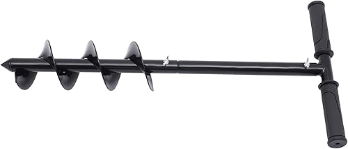 Miniatura 8 de Taladro manual de 24 x 4 pulgadas, taladro manual de tierra para jardín de tierra, taladro de jardín para taladro de taladro para taladro para