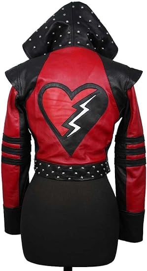 Desendants 4 The Rise Of Red Jacket for Girls | Kylie Cantrall Halloween Costume | Kylie Cantrall Leather Jacket (US Alpha Large Regular Regular Faux Leather)