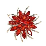3pc Women's Western Accessories Imitation Crystal Temperament Creative Simple Atmosphere Sun Flower Brooch(F2-6-9986)