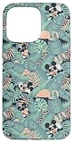 Installation facile Disney Mickey Mouse Summer Tropical Beach Leaves Pattern Coque pour iPhone 15 Pro Max