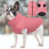 FEimaX Hundejacke Hundemantel wasserdichte Hunde Winter Warm Mantel für Kleine Mittlere Große Hunde Regenmantel Welpen Gepolstert Puffer Weste Haustier Kleidung