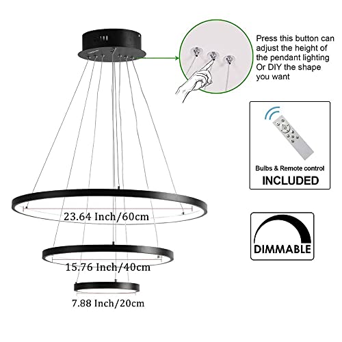 Luminaire moderne circulaire d'exception, suspension LED haut de gamme - 3