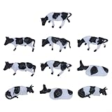 Design réaliste : l'échelle 1:87 HO/OO Gauge 00 Cows Black & White Cow dispose d'un design réaliste et réaliste qui ajoute de l'authenticité à votre disposition de train miniature ou diorama.