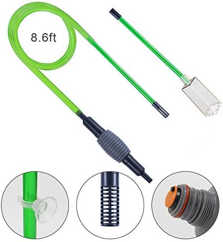 Liveek Aquarium Gravel Cleaner Kit, Aquarium Water Changer 8.5 FT Fish Tank Gravel Sand Cleaner with Pump Water Exchang for Medium and…