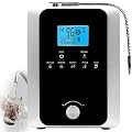 Alkaline Water Ionizer Machine, 11 Titanium Plates, PH 3-11, Self-Cleaning, 800mV ORP, 8000L Filter, Home Use & Acidic Water (Silver) - Health & Hydration