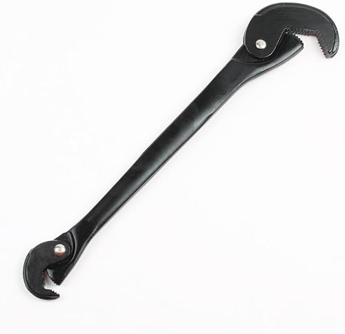 SEIWEI Adjustable Wrench Double Head Adjustable Wrench Multi-Size Spring Wrench Suitable for Pipes, Spiral Pipes, Nuts, Bolts