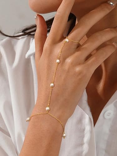 Bracelet for Women - Dainty Stack Bracelets Trendy Adjustable 14K Gold Plated Thin Paperclip Bead Box Satellite Figaro Cuban Link Chain Bracelet Set for Women Waterproof Jewelry Gift