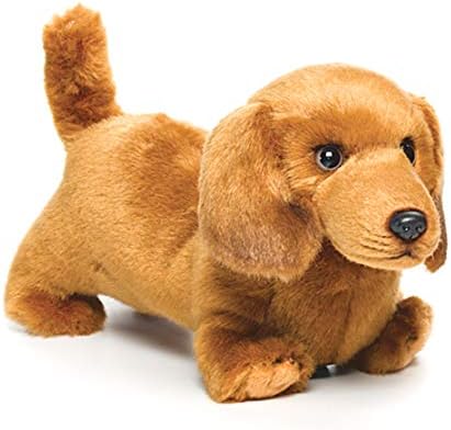 stuffed long haired dachshund