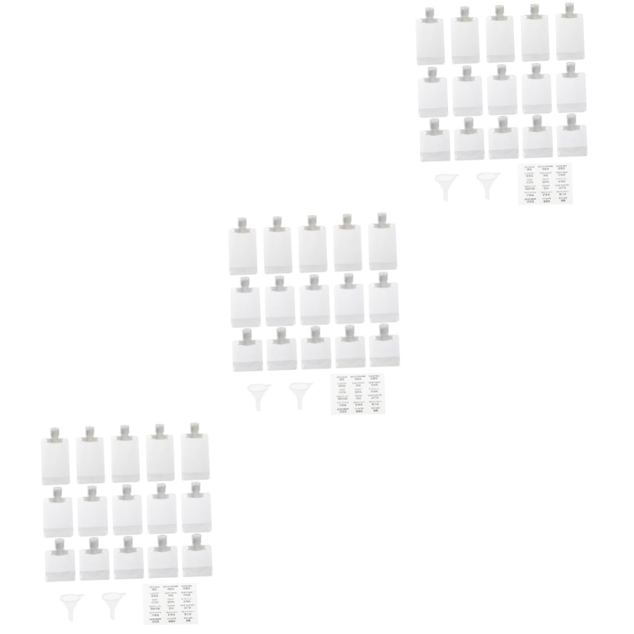 FOMIYES 3sätze Reisegröße Squeeze Bags Emulsion Aufbewahrungstaschen Für Ätherische Öle Wiederverwendbare Und Platzsparende Flaschen Beutel Und Wasserfeste Etiketten