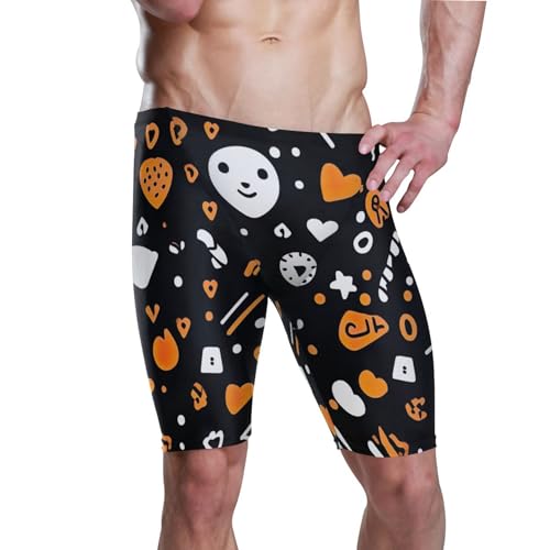 UMIRIKO Halloween Men's Swim Jammers Swimsuit M B0402194