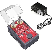 Spark Plug Tester, Automotive Dual Holes Spark Plug Tester Tool with Adjustable Dual Holes Ignition Tester and Protective Cover Spark Plug 0 to 6000rpm Adjustable for 12mm Spark Plug