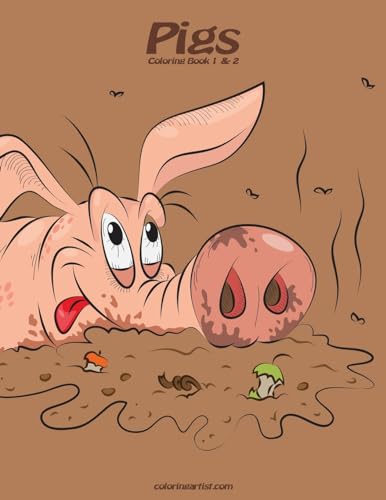 Pigs Coloring Book 1 & 2