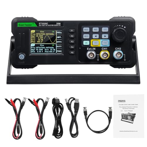Image of YERTAI ET3320C Signal Function Generator, 20MHz DDS Arbitrary Waveform Frequency Counter Machine with USB Communication,Dual Channels