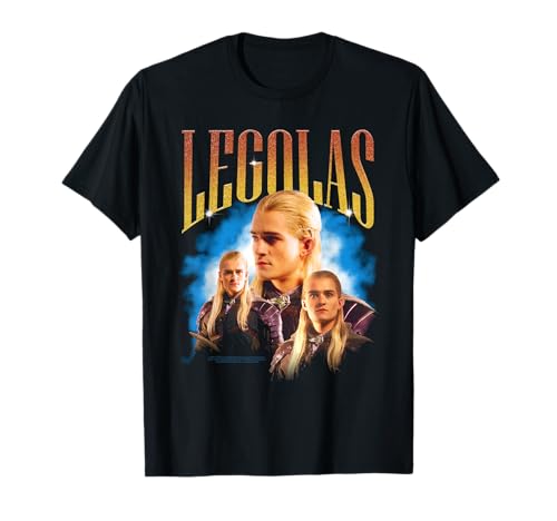 Lord of The Rings Legolas Vintage Bootleg Portrait Elf Movie T-Shirt