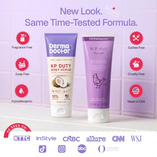 Image of DERMAdoctor KP Bump Eraser Coconut Body Scrub, Keratosis Pilaris