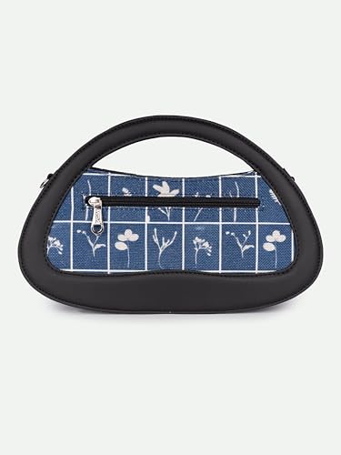 Image of ZOUK Nadia Sling Bag for Women - Stylish Crossbody with Cutout Top Handle | Handcrafted Shoulder Bag with Multiple Pockets & Water-Resistant Lining | Formal & Casual Use |