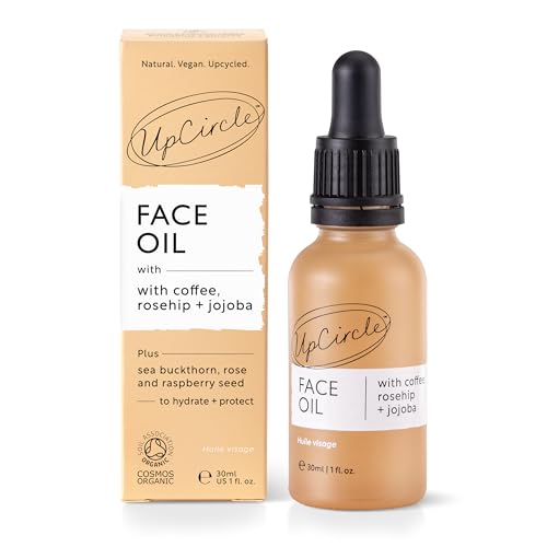 UpCircle Organic Face Serum With Coffee Oil 1oz - Vitamin C, Rosehip Oil Fades Dark Spots + Sea Buckthorn Keeps Skin Supple - Natural Hydrating Facial Oil - Vegan + Cruelty-Free