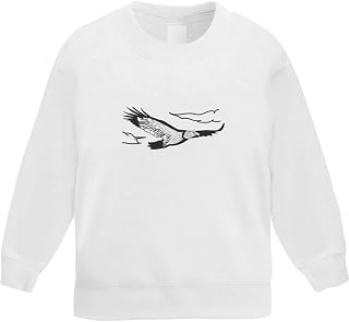 Azeeda 'Eagle In Flight' Kid's Sweatshirt/Jumper (5-6 Years) (KW00017900)