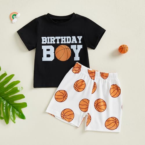 Kayotuas Toddler Baby Boy Birthday Outfit Baseball Birthday Boy T Shirt and Elastic Pocket Shorts Summer Clothes 2 Piece Sets2