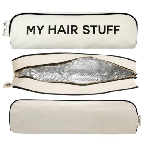 Hair Tools Travel Bag | Curling Iron Travel Case Heat Resistant | Traveling Case for Grooming Supplies | Hair Straightener Pouch for Hot Tools for Women | Cream