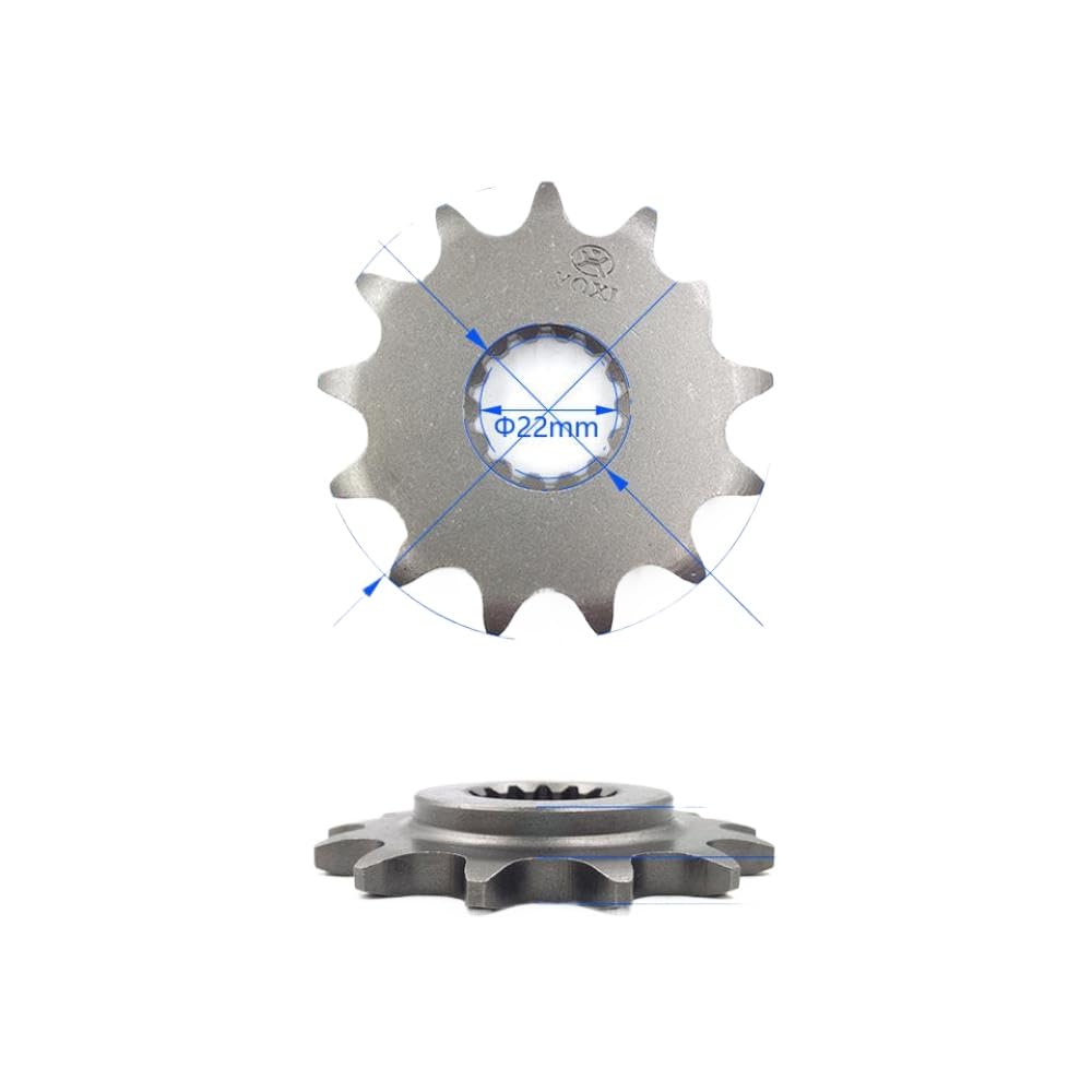 Sprocket Avant Universal Fit Motorcycle 13 Roue de chaîne 14T 520 530 pour Le Moteur NC450 Compatible avec Le Berceau de Moto Hors Route du vélo Hors Route(520-13T)
