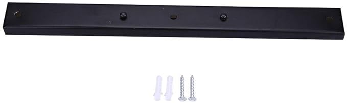 Cikonielf Plafondlamp, houder, rechthoekig, vorm doe-het-zelf hanger, lamp accessoires zwart.