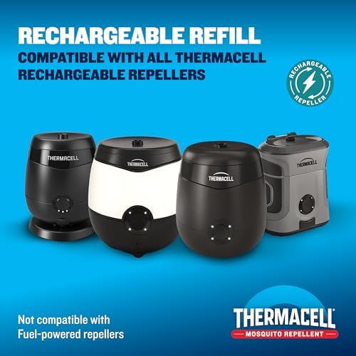 Thermacell E-ZoneGuard Mosquito Repellent Refill, 40-Hr, Rechargeable | 20-FT Zone; 1x 40-Hr Refill Cartidge; Proven Outdoor Protection; Patio Shield; Bug Spray Alternative; Scent Free; DEET-Free - View 7