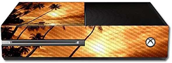Película de fibra de carbono MightySkins para Microsoft Xbox One – Sunset | Acabamento protetor e durável de fibra de carbono texturizada | Fácil de aplicar, remover e mudar estilos | Feito nos EUA
