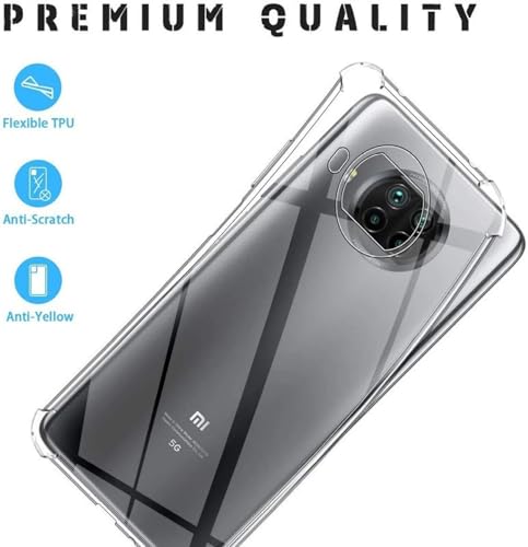 Image of BOXXO Flexible Back Cover for Mi 10i / Mi 10i 5G | Back Cover Transparent Clear Shockproof Case Four Corner Protection | Slim Protective Mobile Phone Cover for Mi 10i / Mi 10i 5G