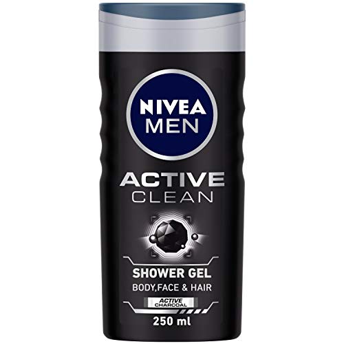 NIVEA Men Shower Gel, Active Clean Body Wash